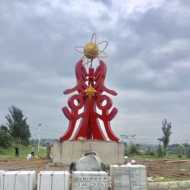 戶外科技之星雕塑通用，多彩藝術(shù)，不銹鋼科技之星雕塑供應(yīng)