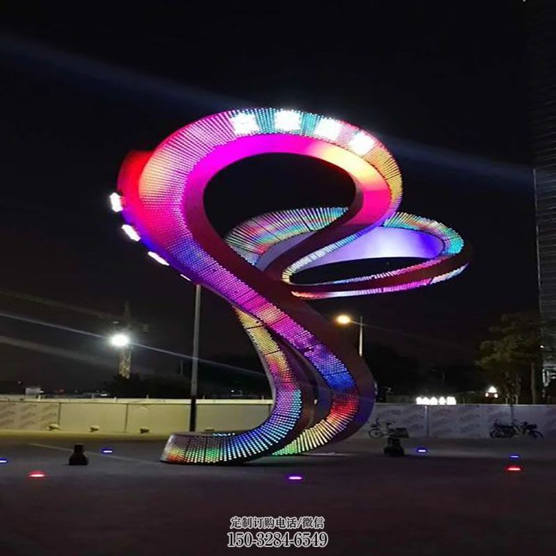 光電雕塑標(biāo)志精選，街頭藝術(shù)，公園不銹鋼光電雕塑承接