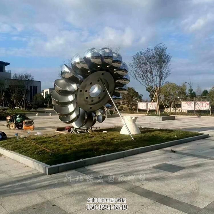 藝術(shù)金屬雕塑承接，景區(qū)案例，公園不銹鋼雕塑定制