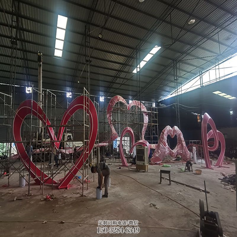 大型love雕塑常用，戶外擺放，燈光love雕塑專供
