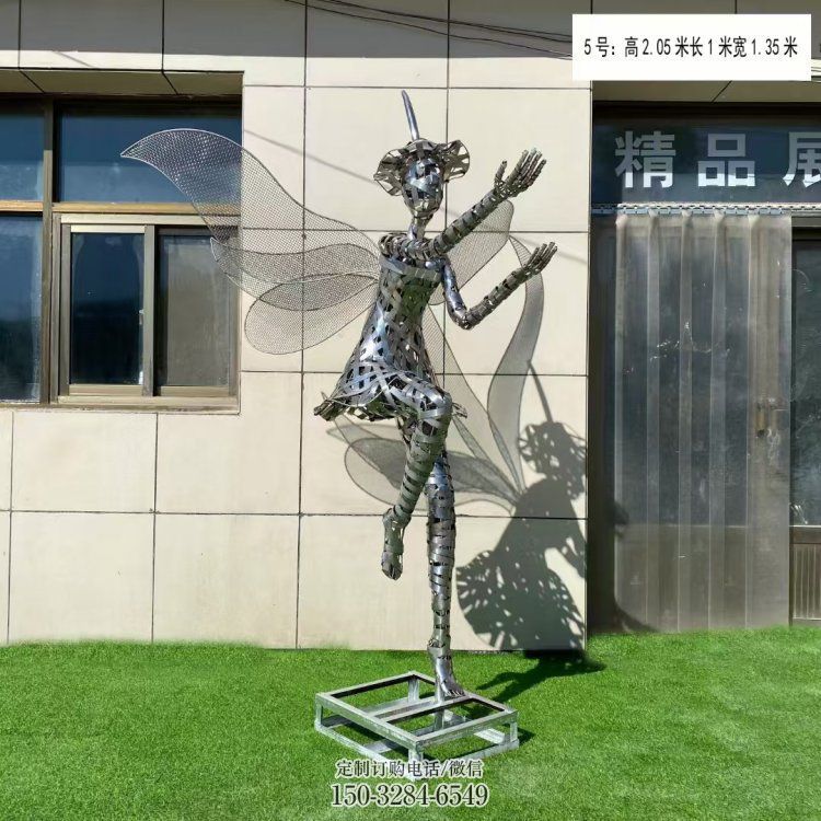 現(xiàn)代鏤空舞者雕塑承接，歐式風(fēng)格，鐵藝跳舞雕塑精選