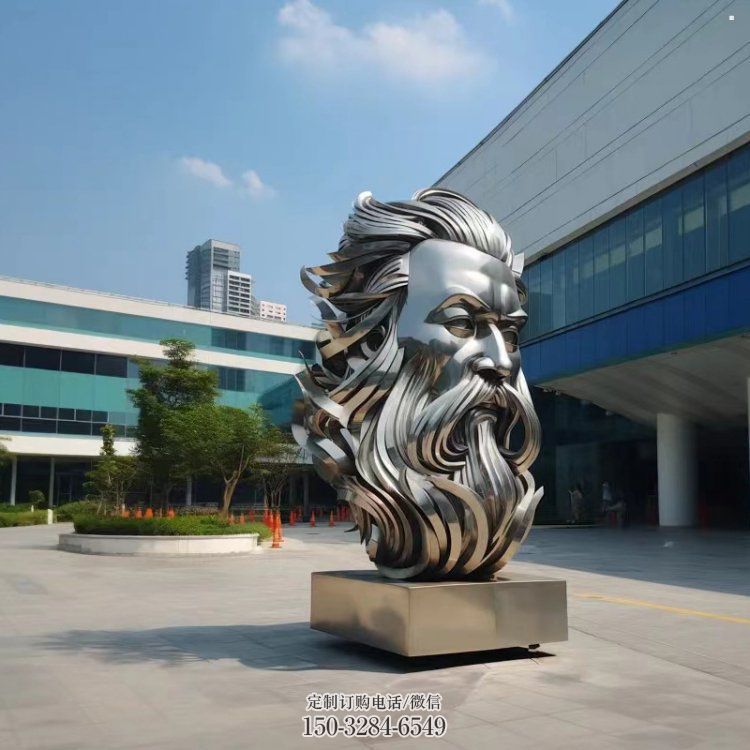 白鋼西方人雕塑提供，歐式藝術(shù)，中式鏡面人頭像雕塑通用