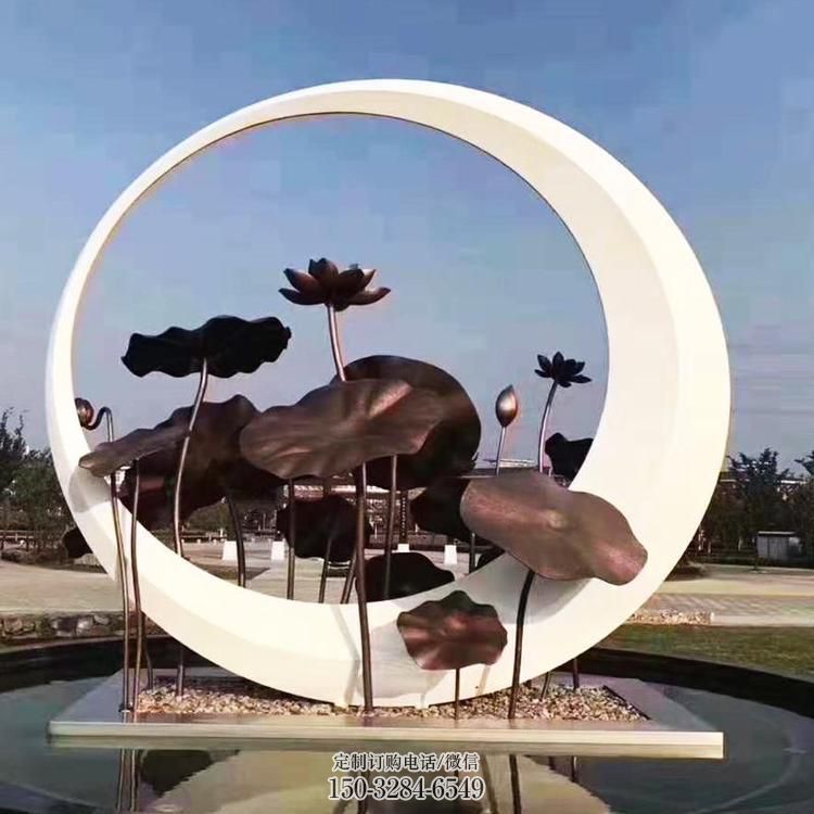 圓環(huán)雕塑供求，白鋼構(gòu)件，不銹鋼圓環(huán)雕塑觀賞型