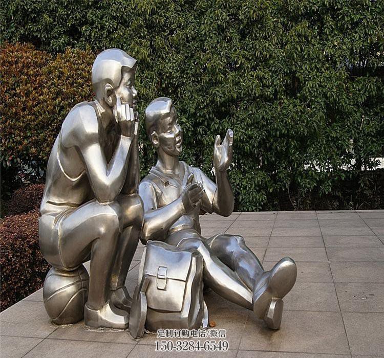 學(xué)生雕塑 園林人物雕塑 不銹鋼校園小品 學(xué)生雕塑 園林人物雕塑 不銹鋼校園小品