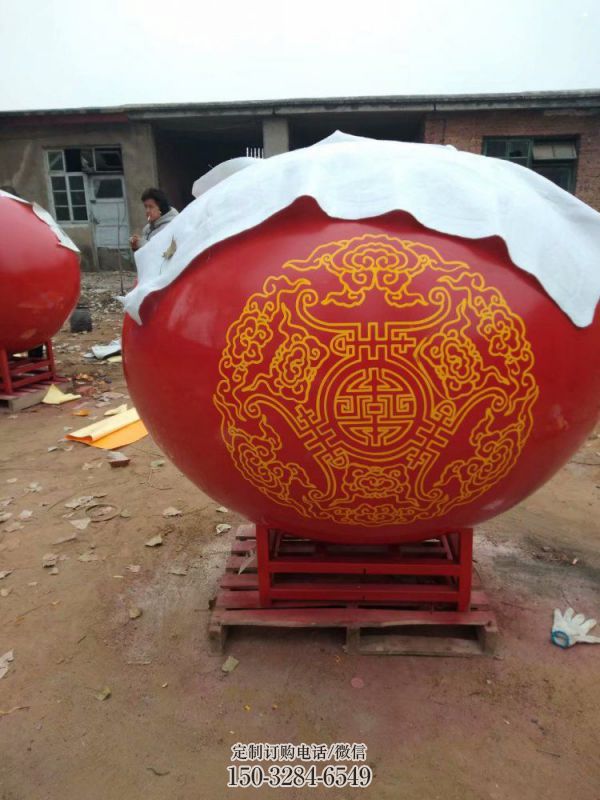 圓球雕塑擺件，景區(qū)案例，房地產(chǎn)烤漆圓球雕塑常用